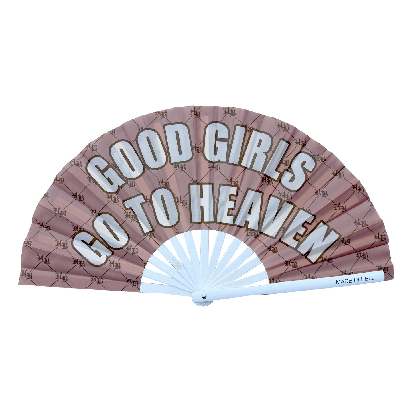 Heaven Sent & Hellbent Fan (Tan)