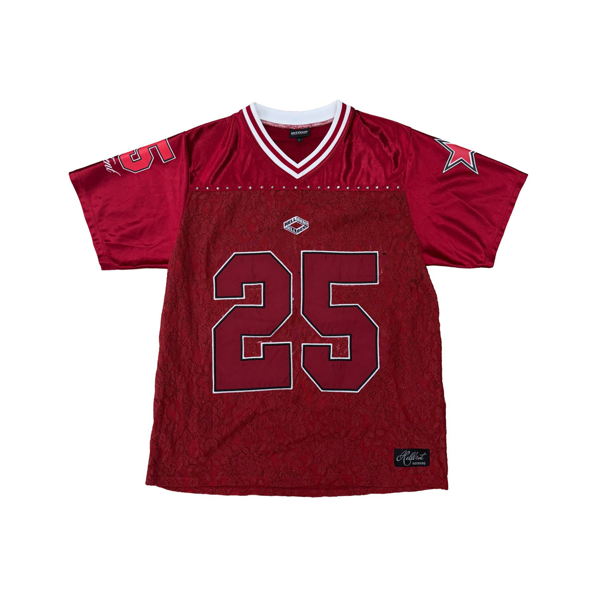 Hellbent Lace Jersey (Wine Red)
