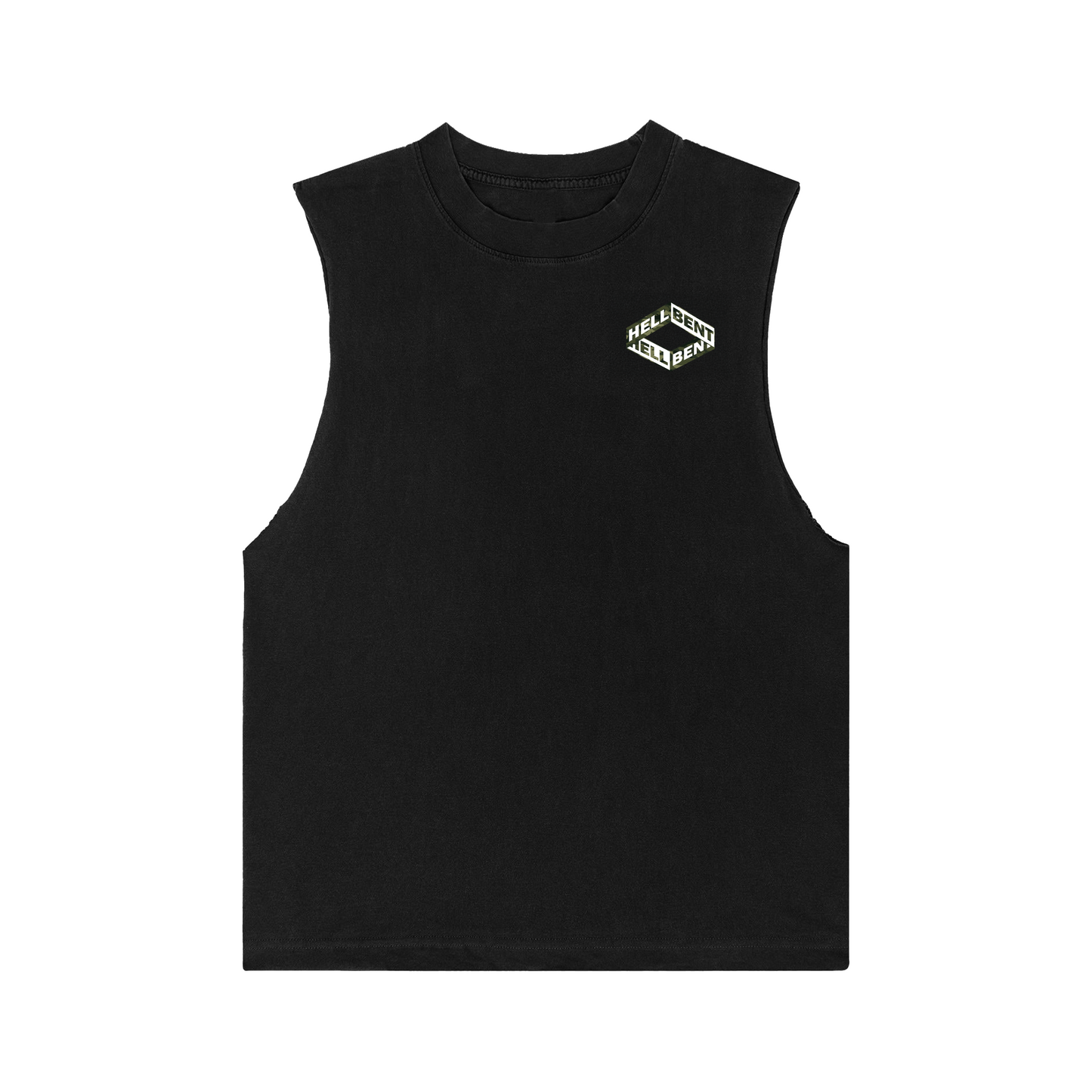 Hellbent Camo Logo Sleeveless Tee (Black)