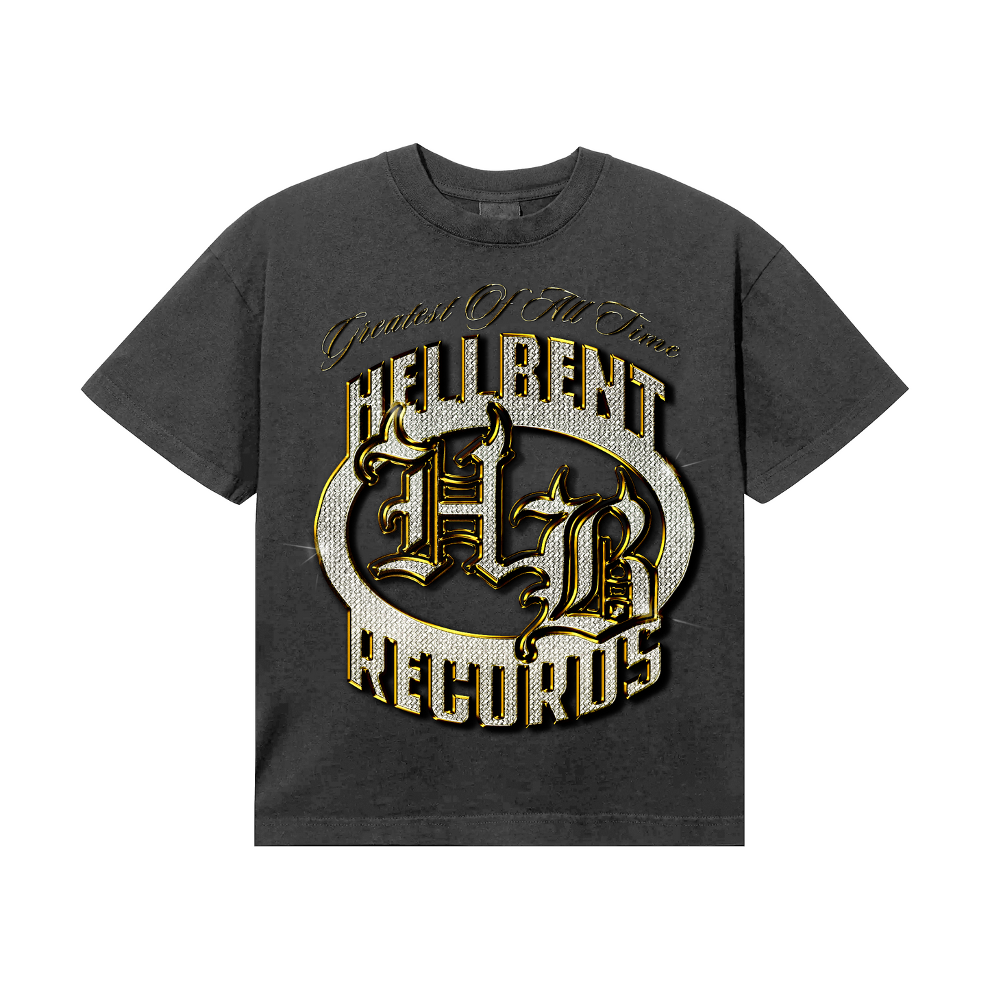 Hellbent G.O.A.T. Logo Tee (Vintage Black)