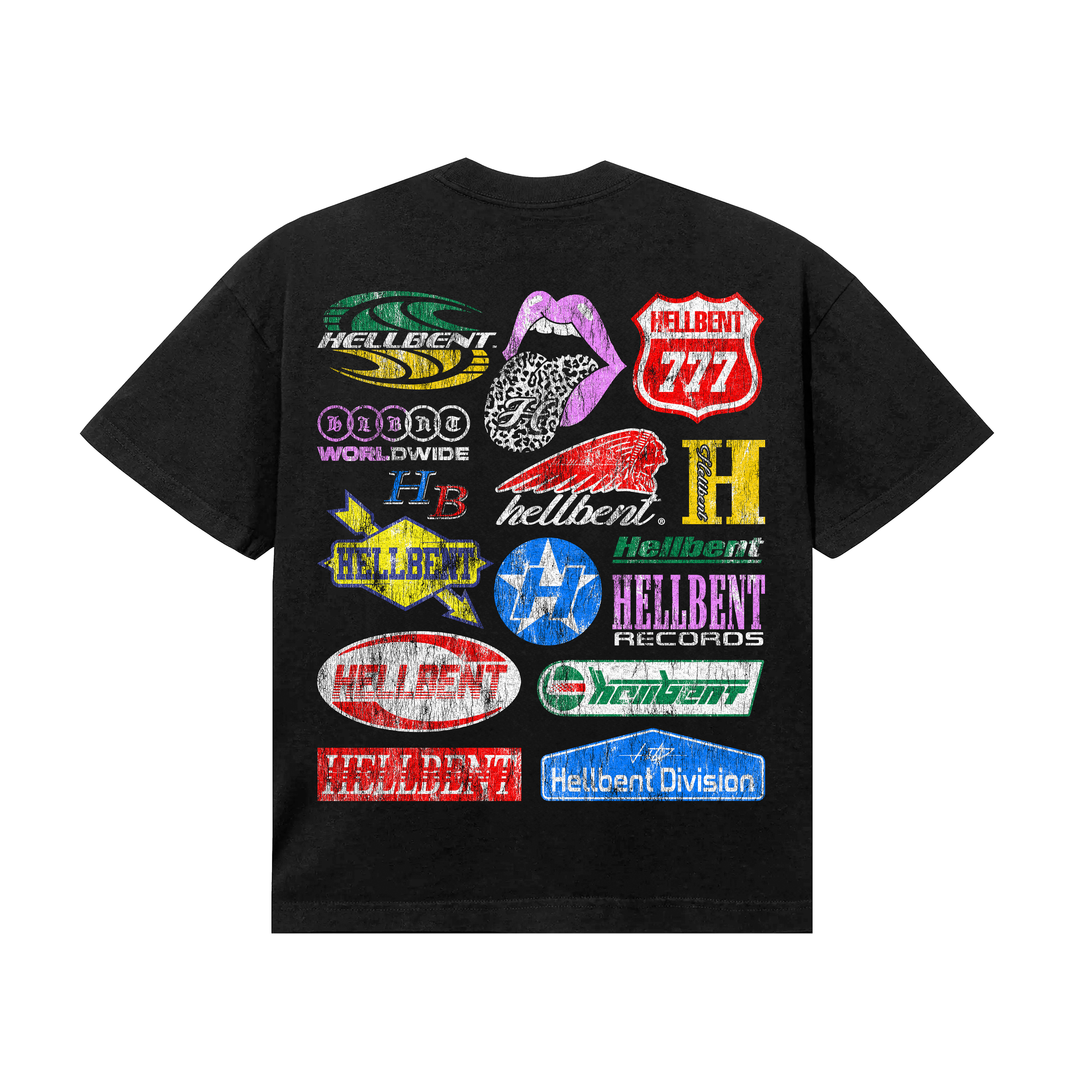 All Over Logo Tee V2 – Hellbent Records