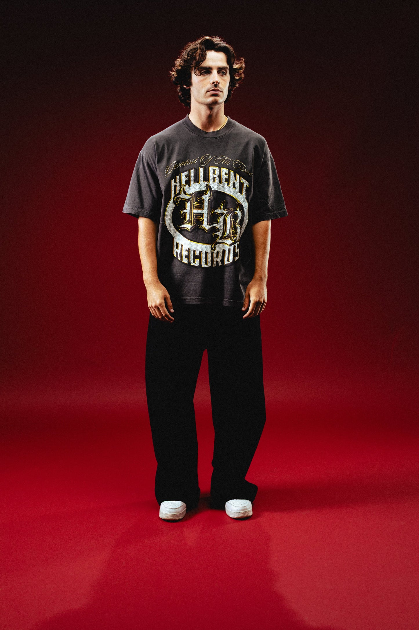 Hellbent G.O.A.T. Logo Tee (Vintage Black)