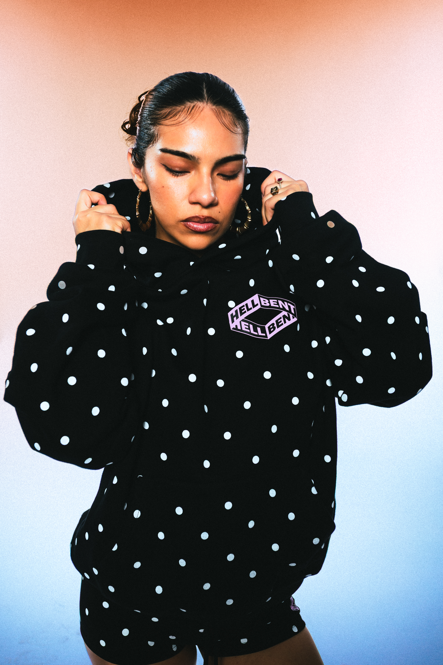 (PRE-ORDER) Hellbent Polka Dot Hoodie