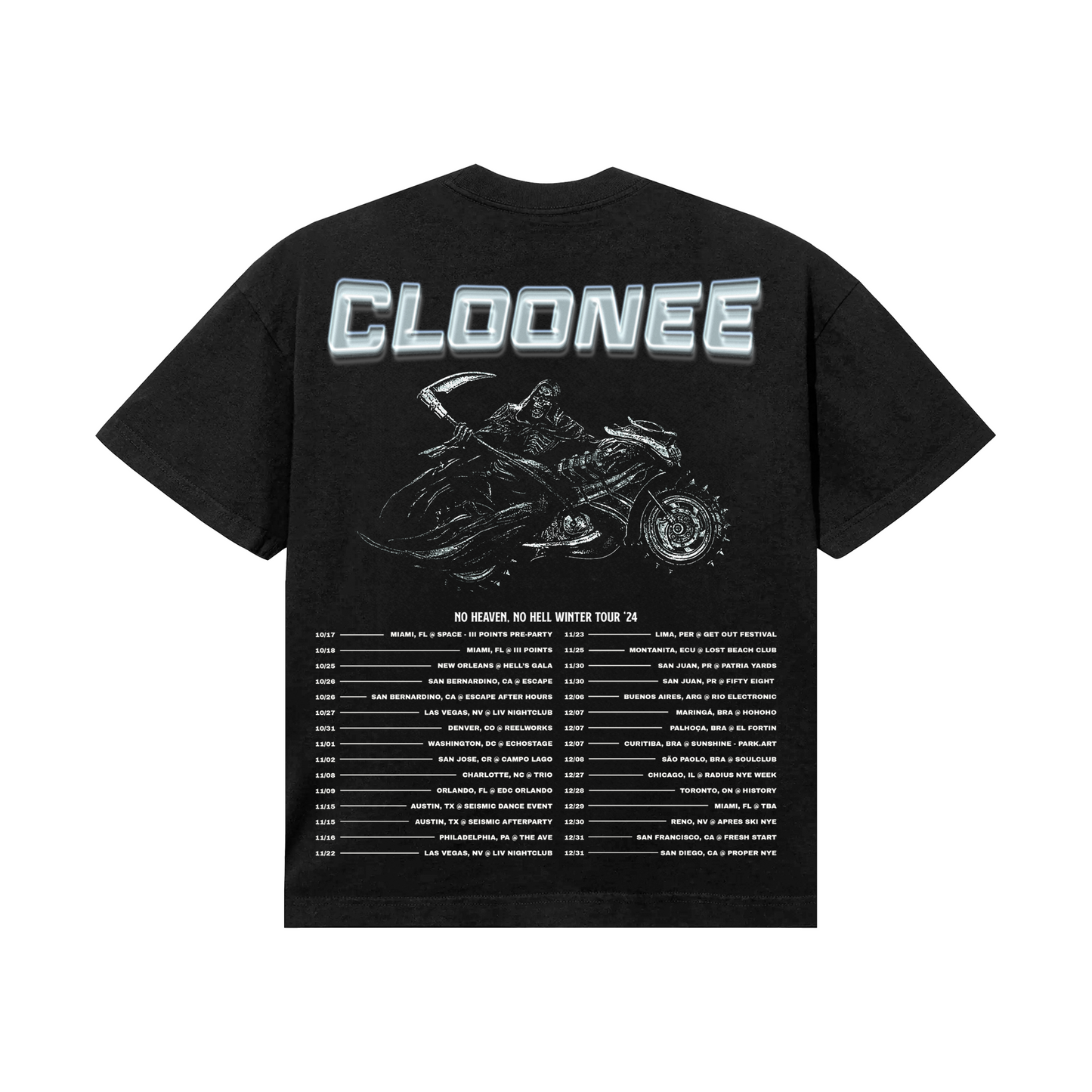 "No Heaven, No Hell" Winter 24 Tour Tee