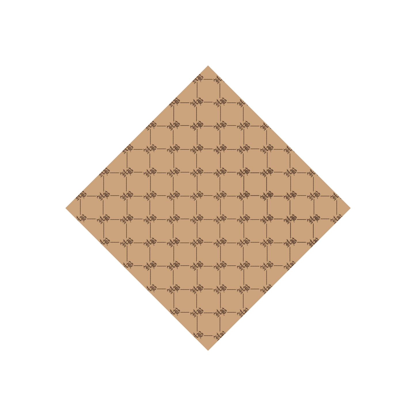 HB Monogram Bandana (Tan)