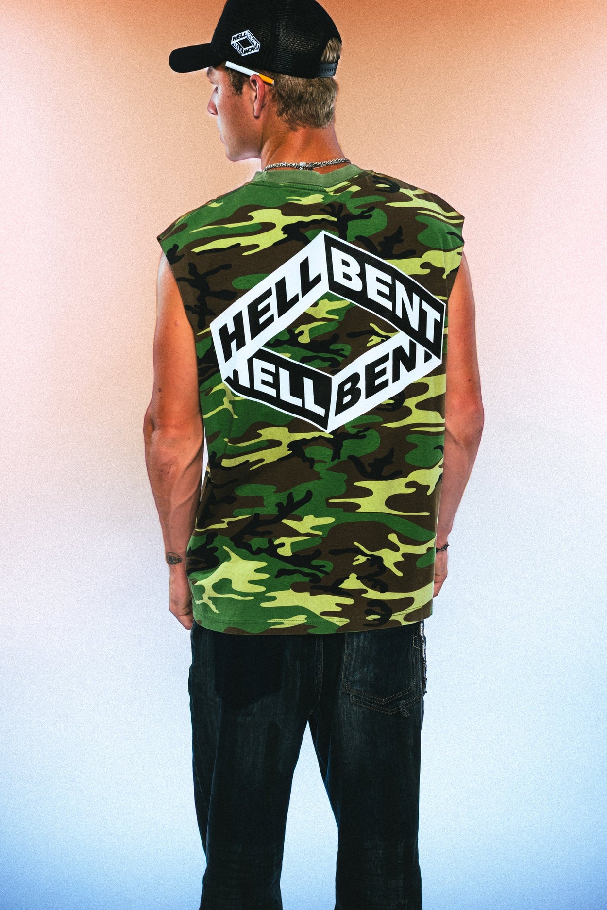 Hellbent Camo Cut Off Tee