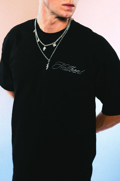 Hellbent Rhinestone Logo Tee