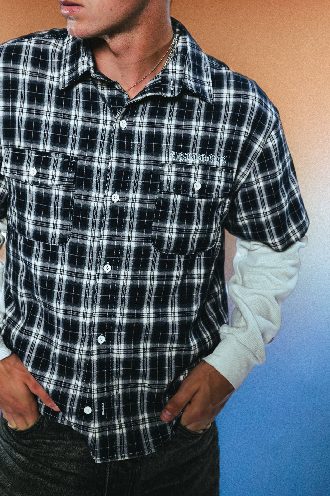 Hellbent Plaid Double Layered Longsleeve