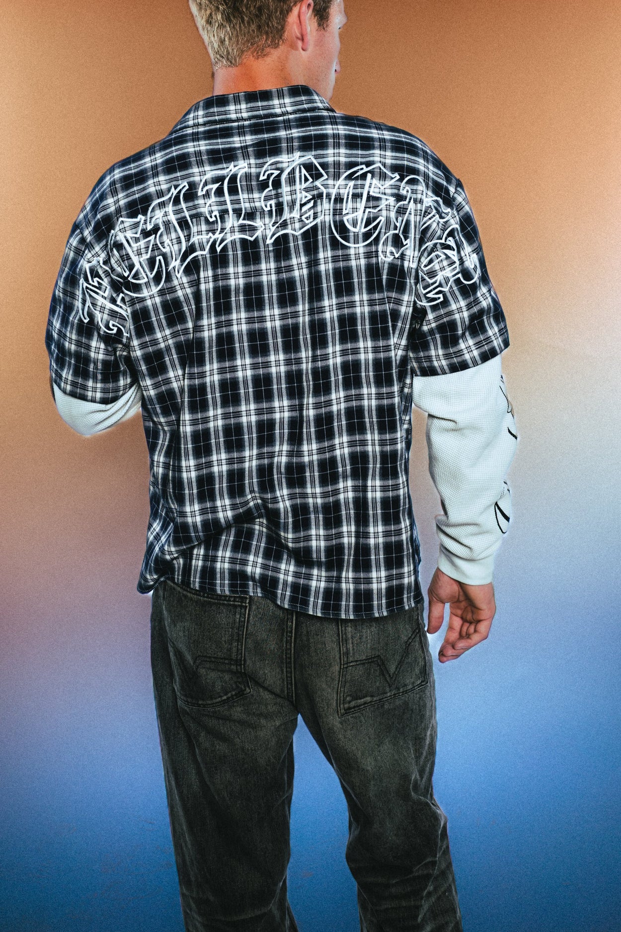 Hellbent Plaid Double Layered Longsleeve
