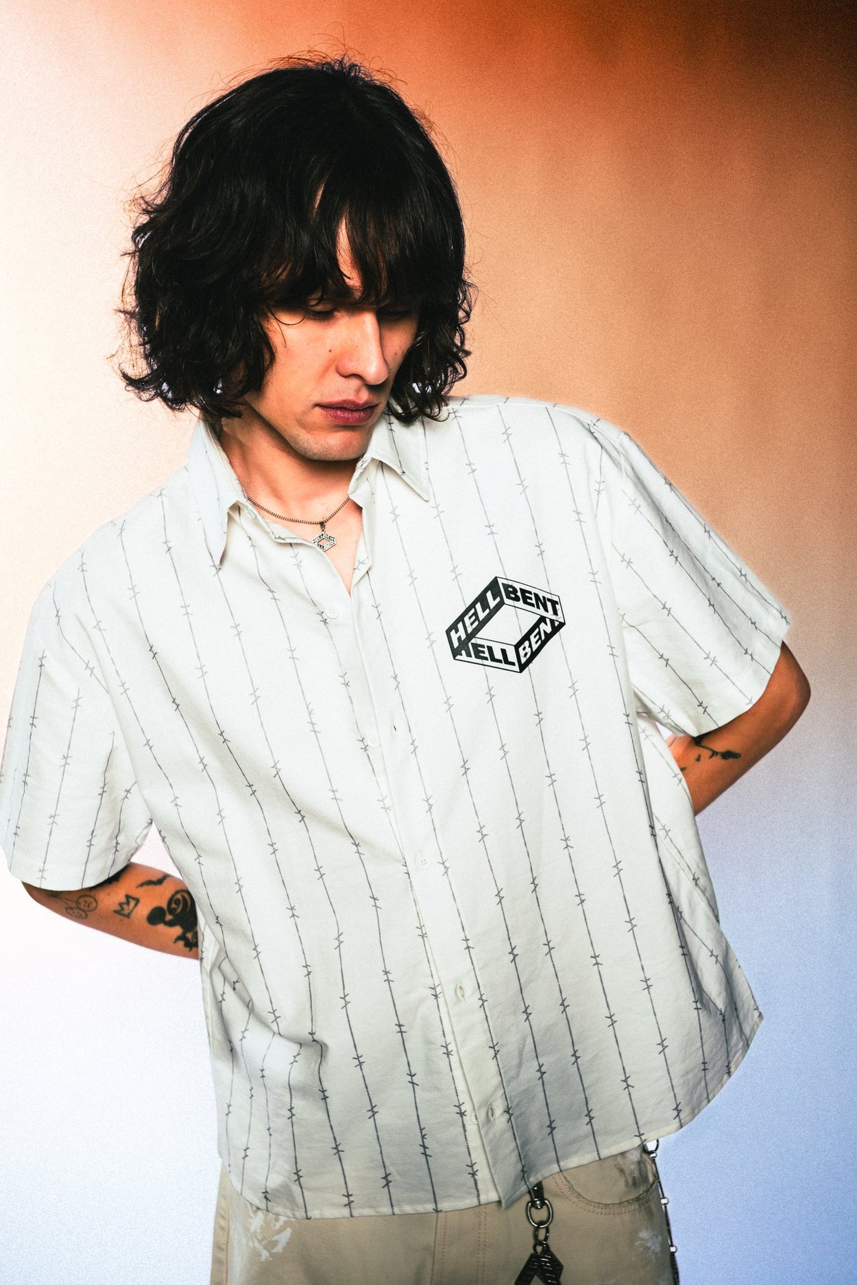 Hellbent Wing Ridden Button Up
