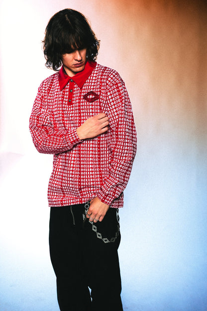 All Over Logo Longsleeve Polo