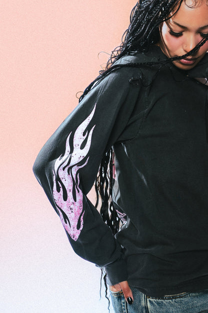 Made In Hell Off The Shoulder Longsleeve (Vintage Black)
