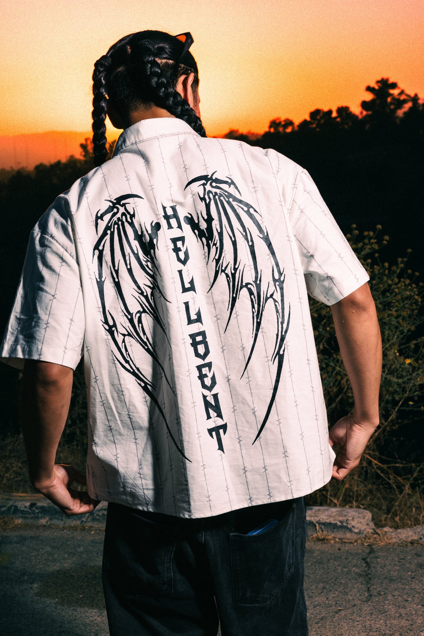 Hellbent Wing Ridden Button Up