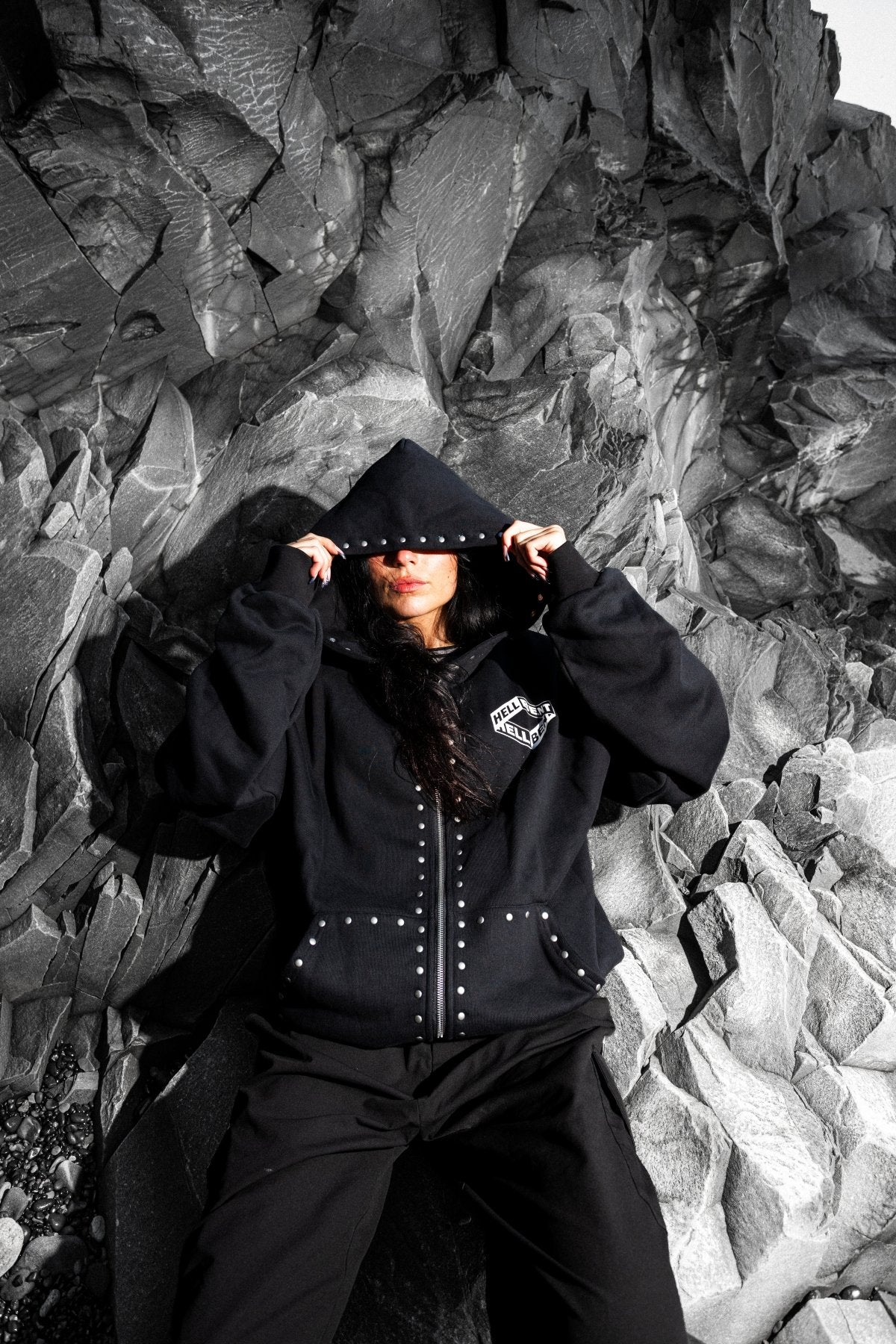 Hellbent Studded Zip-Up