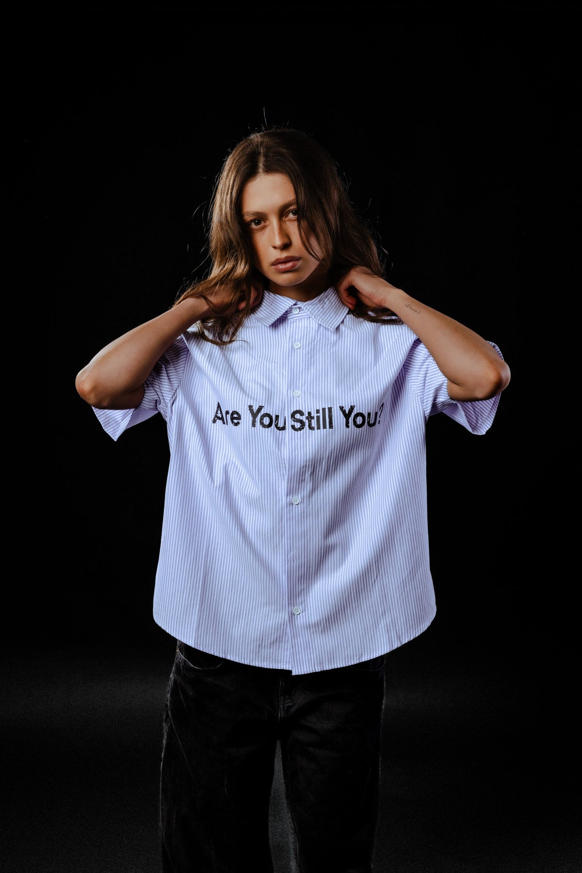4. AYSY Pinstripe Button Up