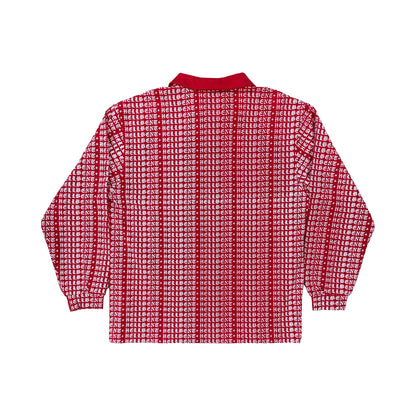 All Over Logo Longsleeve Polo