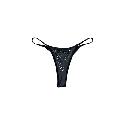 Hellbent Floral Rhinestone Bikini Bottom