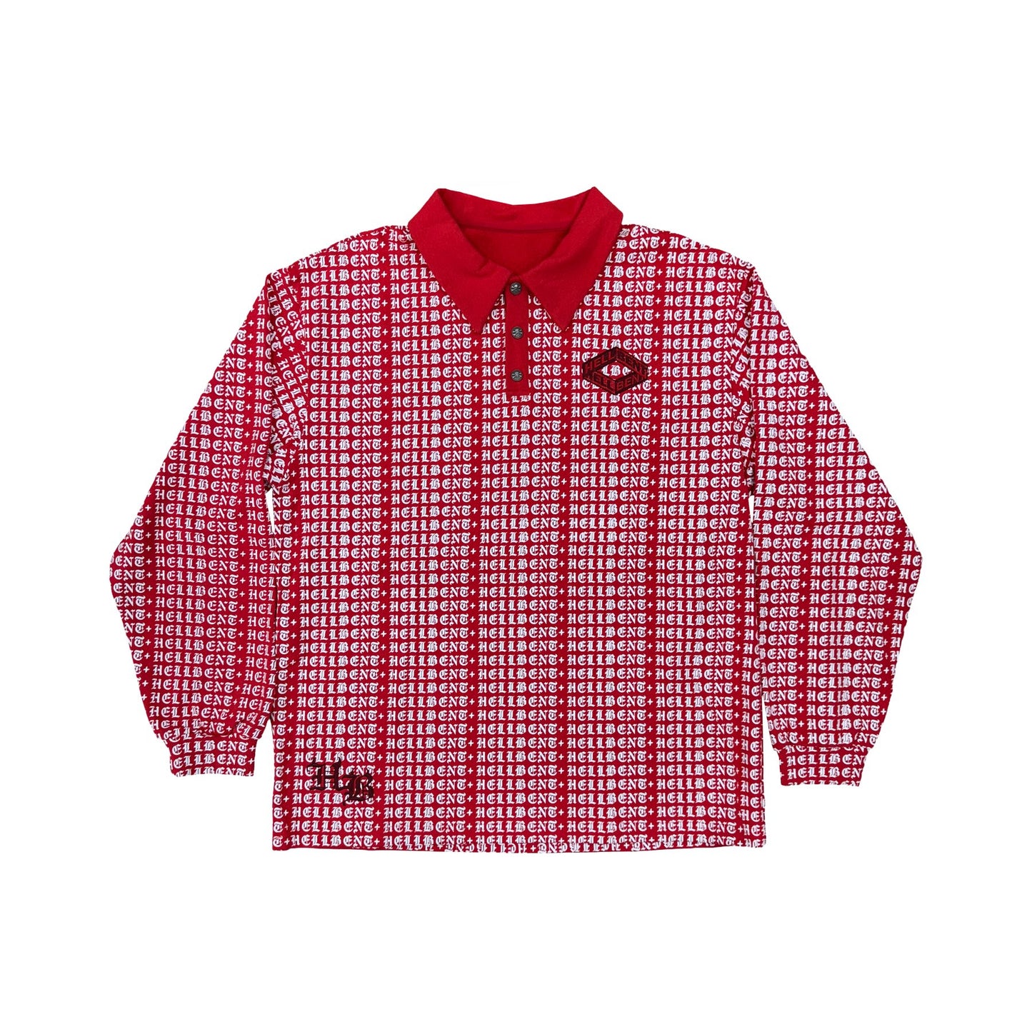 All Over Logo Longsleeve Polo