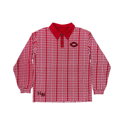 All Over Logo Longsleeve Polo