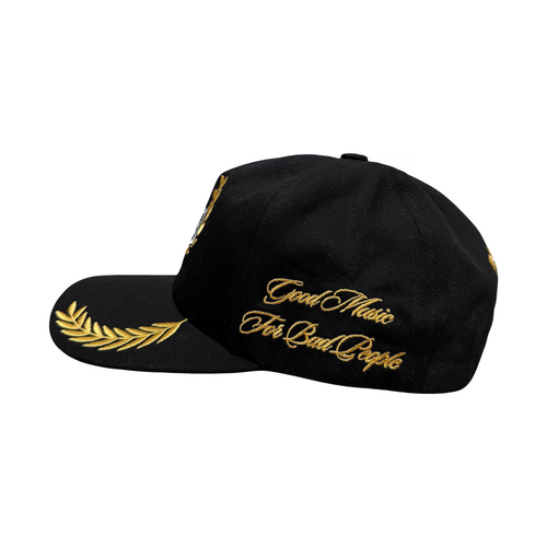 Studio Crest Snapback Hat (Black/Gold)