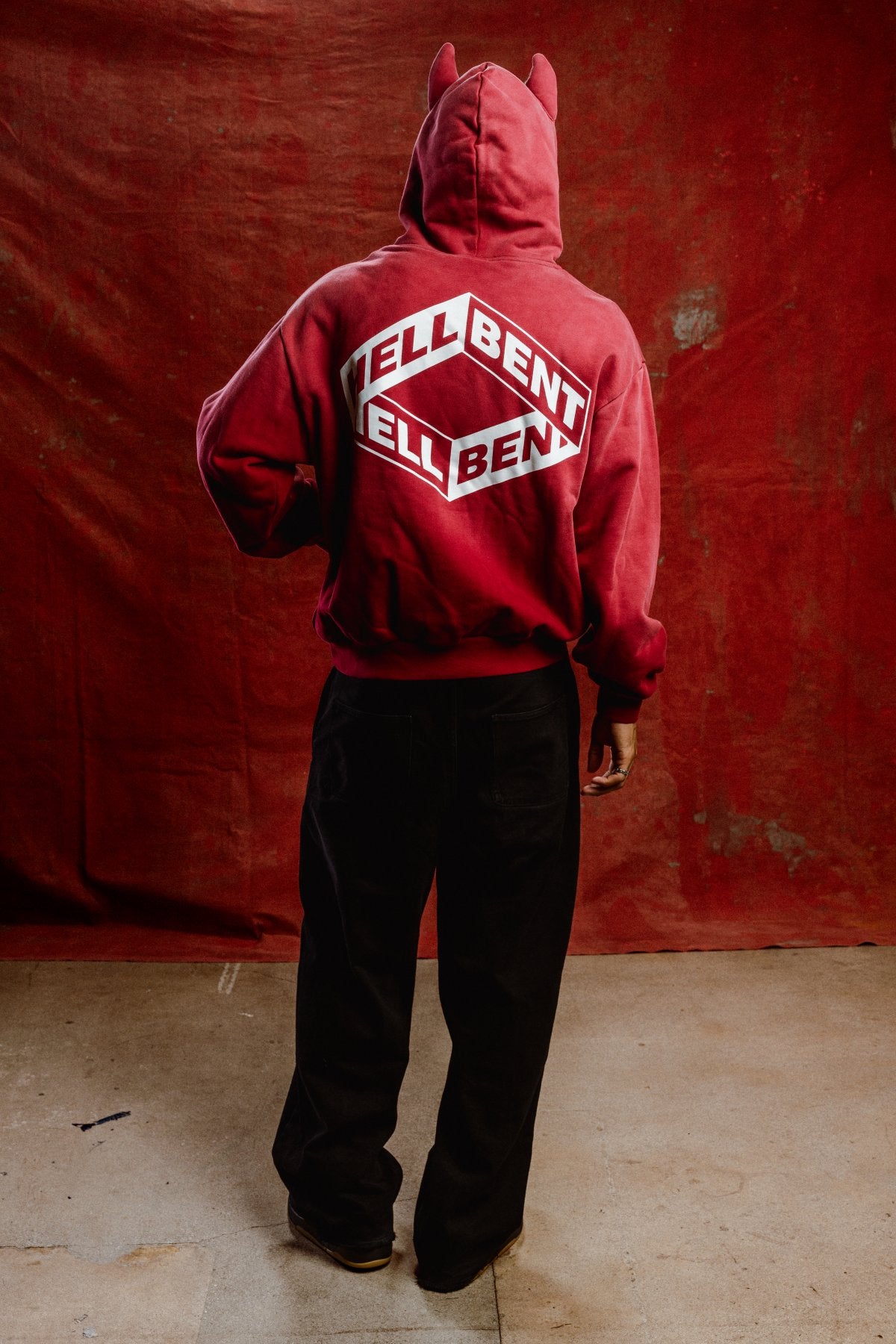 (Pre-Order) Hellbent's Devil Hoodie (Wine Red)