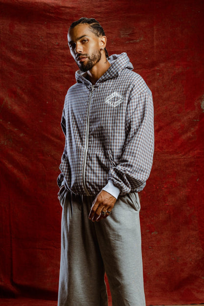 Hellbent Reversible Plaid Zip-Up