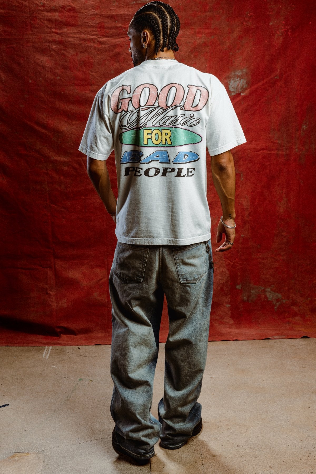 Good Music For Bad People Raceway Tee