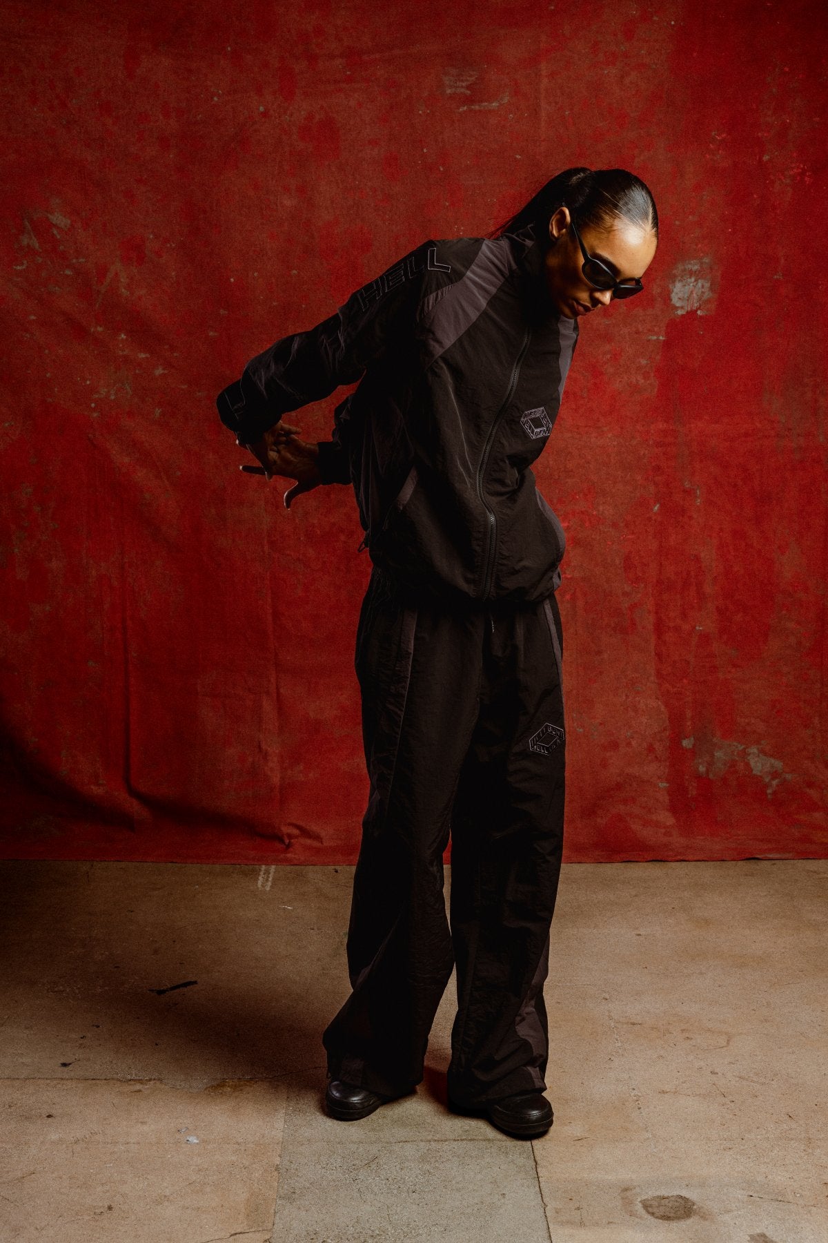 (Pre-Order) Hellbent Core Track Pants (Midnight Black)