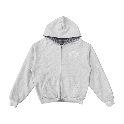 Hellbent Reversible Plaid Zip-Up