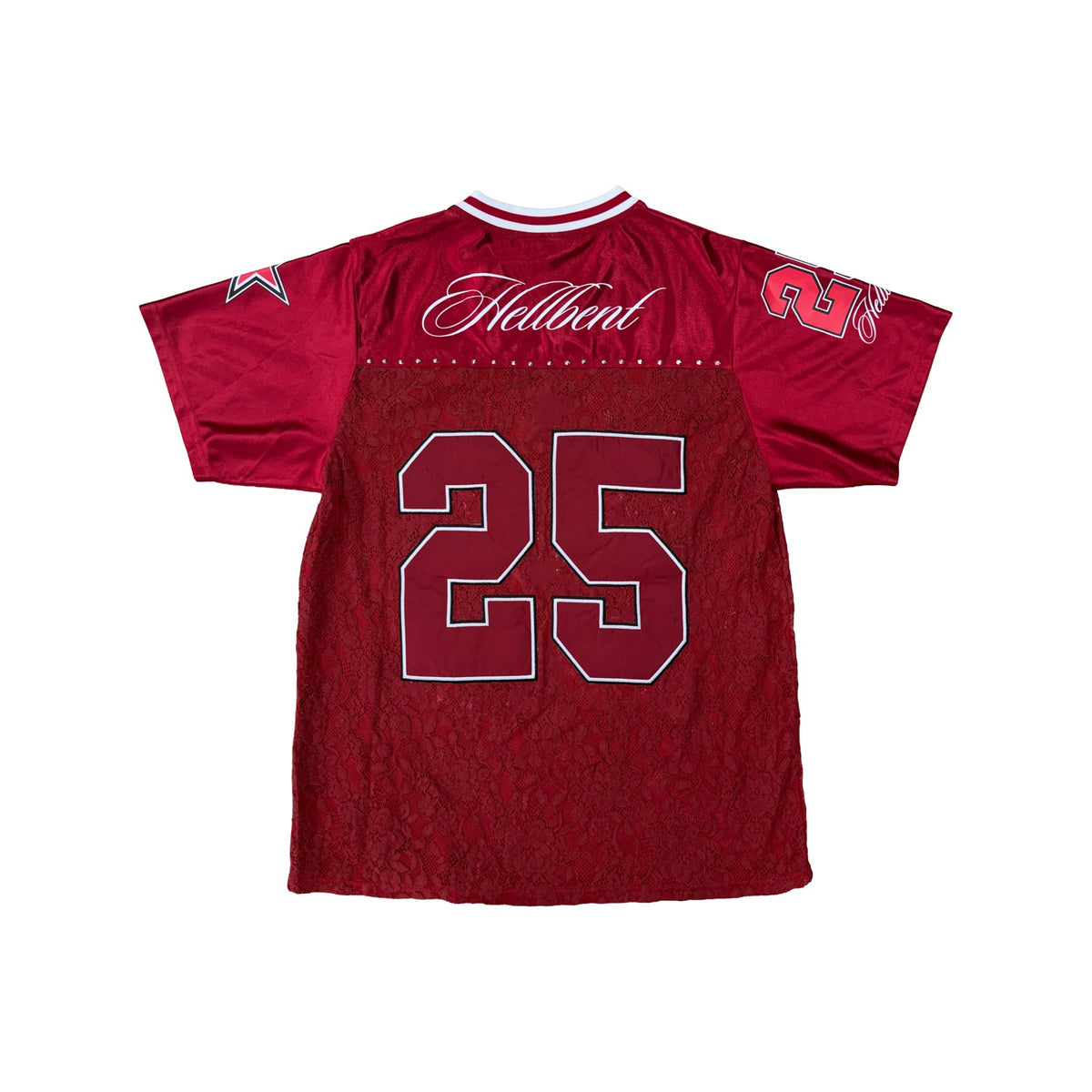 Hellbent Lace Jersey (Wine Red)