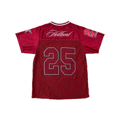 Hellbent Lace Jersey (Wine Red)