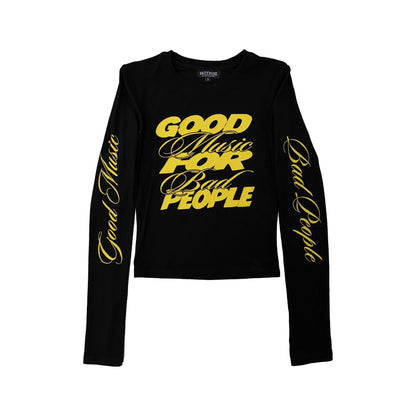 Good Music For Bad People Longsleeve (Black/Yellow)
