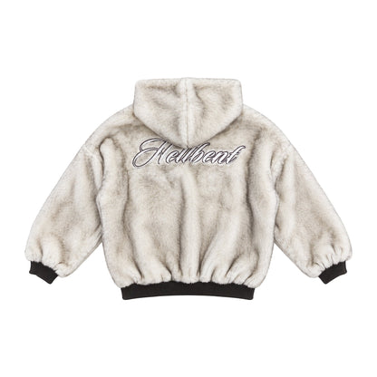 (Pre-Order) Hellbent Reversible White Fur Jacket