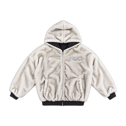 (Pre-Order) Hellbent Reversible White Fur Jacket