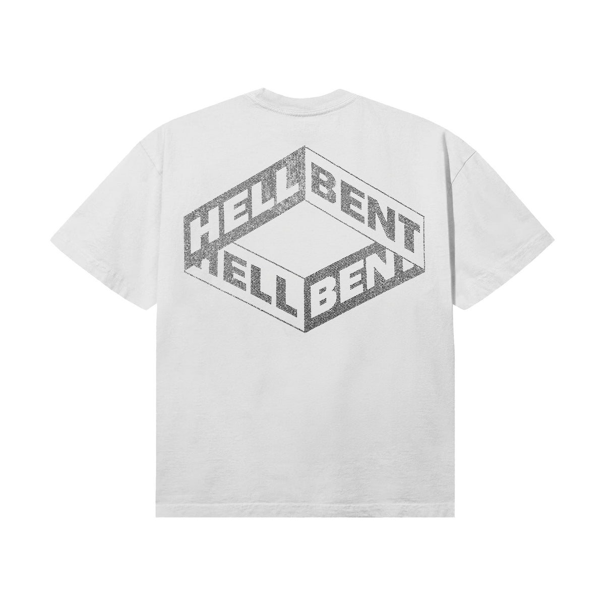 Hellbent Rhinestone Logo Tee (White)
