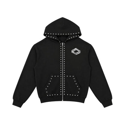 Hellbent Studded Zip-Up