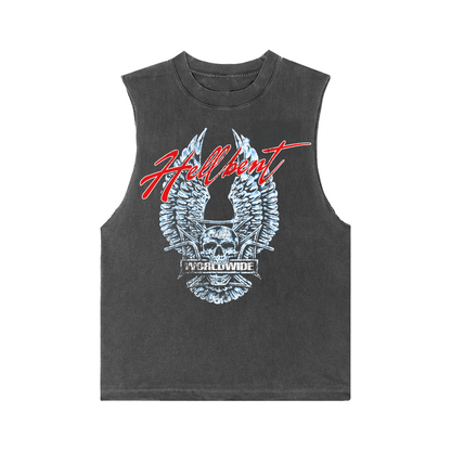 Hellbent Easy Rider Sleeveless Tee (Vintage Black)