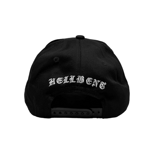 Hellbent Script Logo Snapback Hat (Black)