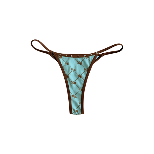 Hellbent Studded Bikini Bottom (Blue)