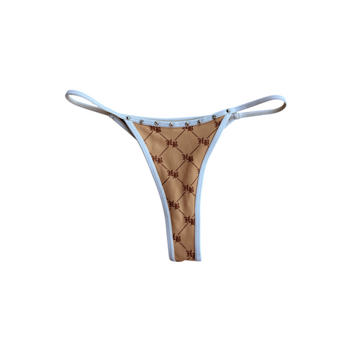 Hellbent Studded Bikini Bottom (Tan)