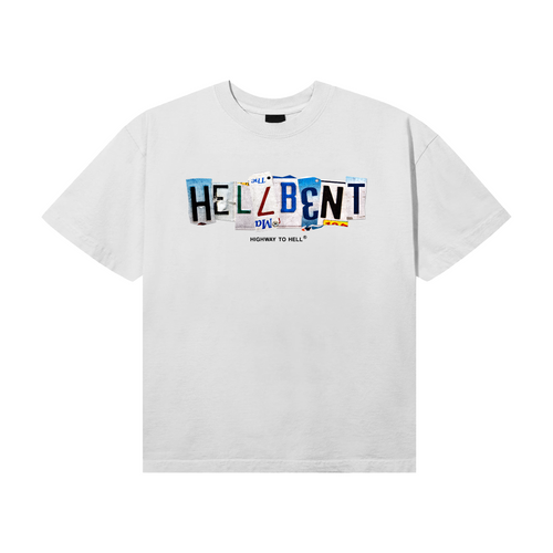 Hellbent Highway To Hell Tee (White)