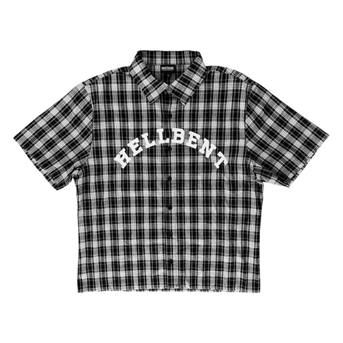 Hellbent Plaid Button Up (Black)
