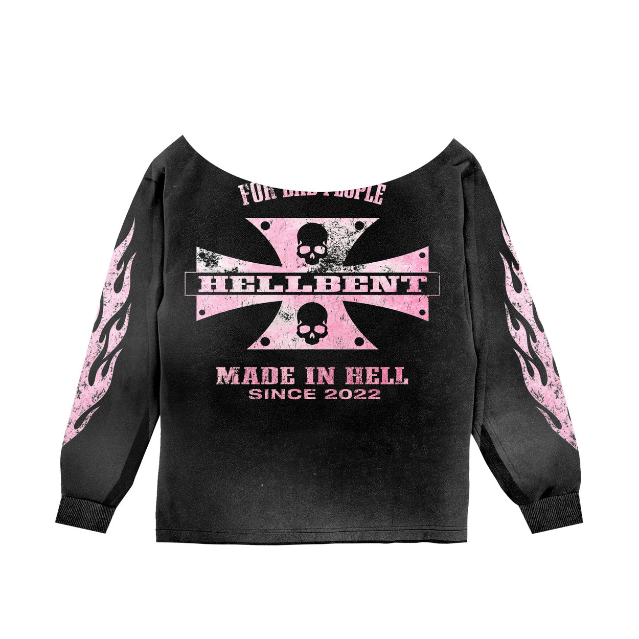 Made In Hell Off The Shoulder Longsleeve (Vintage Black)