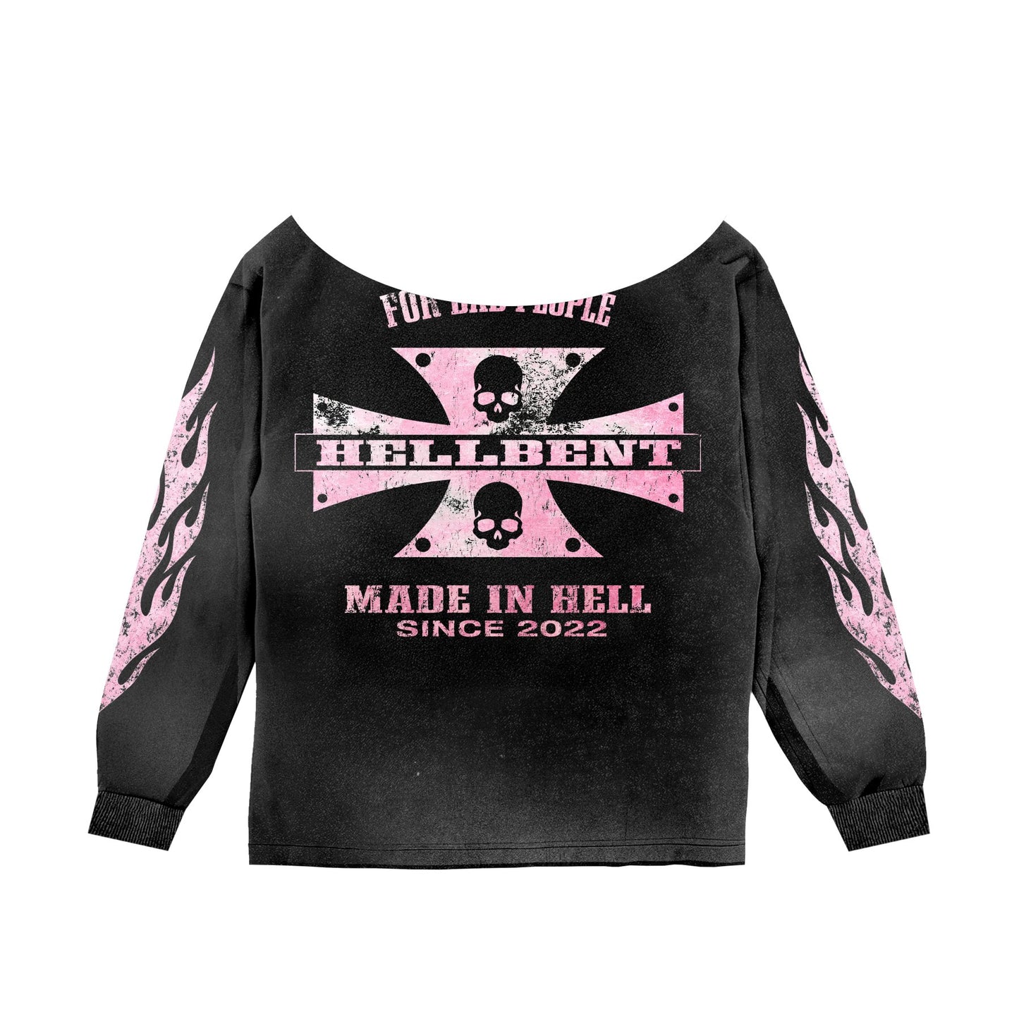 Made In Hell Off The Shoulder Longsleeve (Vintage Black)