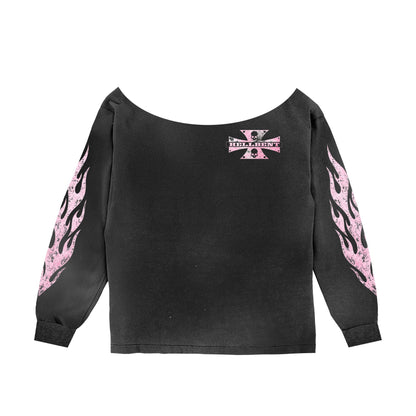 Made In Hell Off The Shoulder Longsleeve (Vintage Black)