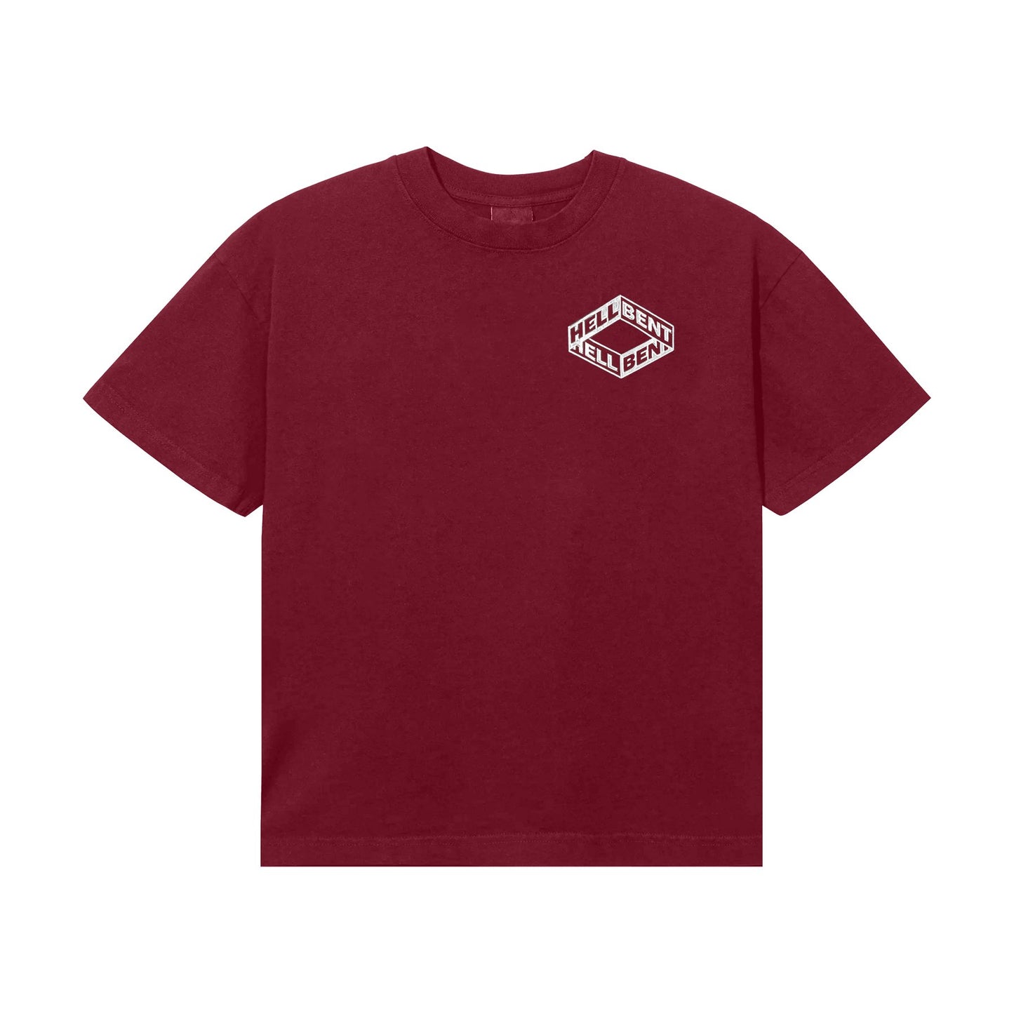 Hellbent Mirror Logo Tee (Wine Red)