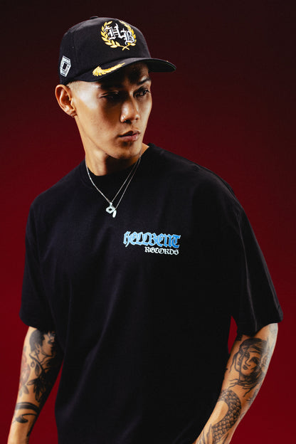 Studio Crest Snapback Hat (Black/Gold)