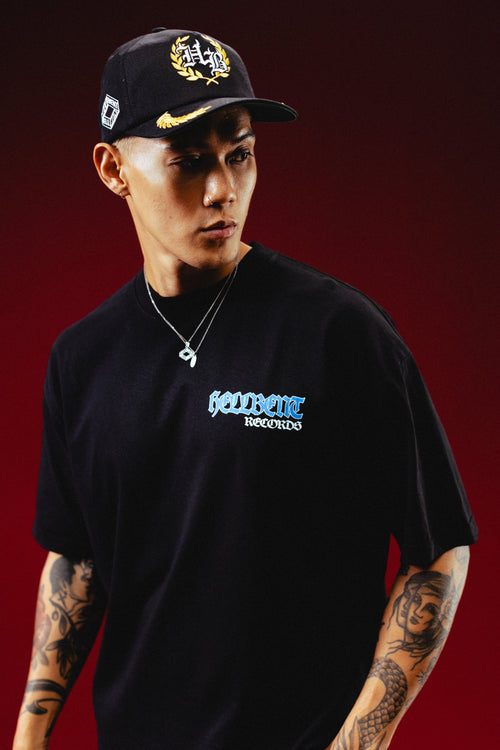 Studio Crest Snapback Hat (Black/Gold)
