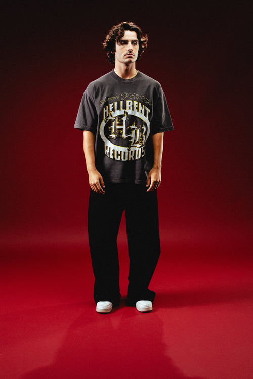 Hellbent G.O.A.T. Logo Tee (Vintage Black)