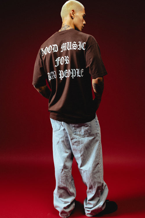 Good Music For Bad People Tee (Chocolate)